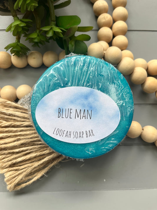 Blue Man Loofah Soap