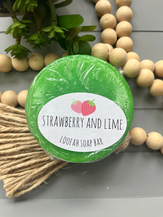 Strawberry & Lime Loofah Soap