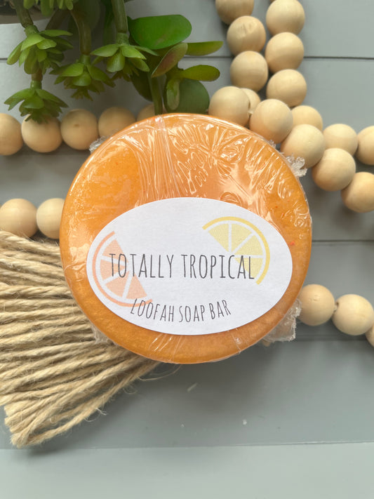Totally Tropical Loofah Soap