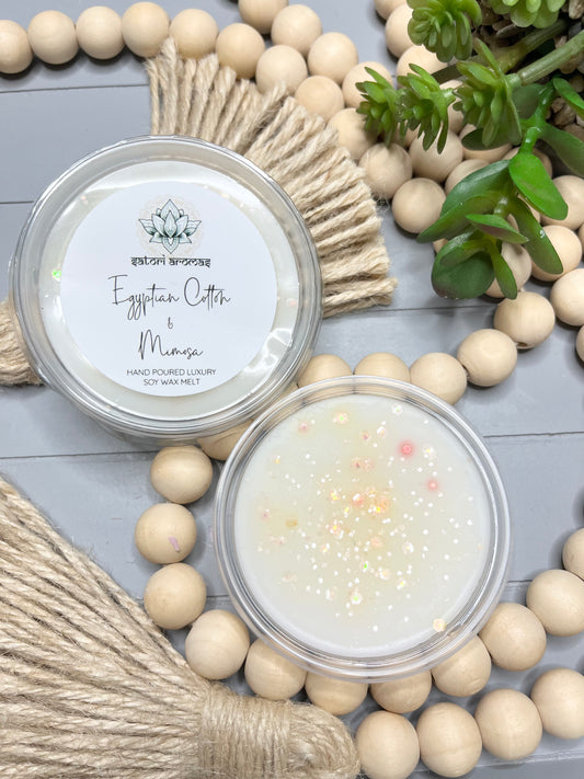 Egyptian Cotton & Mimosa Snap Pot